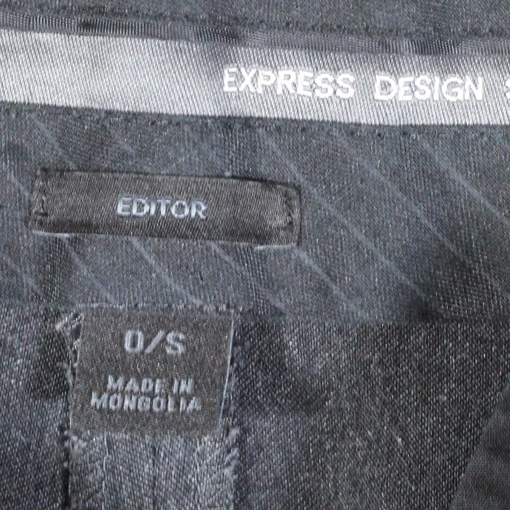Express Design Studio Size 0 Grey Editor Flared Slacks